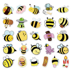 50 PCS Bee Inspirational graffiti Vinyl Waterproof Stickers for Laptop