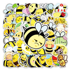 50 PCS Bee Inspirational graffiti Vinyl Waterproof Stickers for Laptop