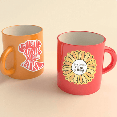 50 PCS Colorful Flower Inspirational Stickers