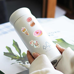 50 Pcs Cute Donuts Stickers Vinyl Waterproof Stickers for Girl Kid