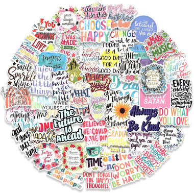 50 PCS Future Inspirational Words Stickers