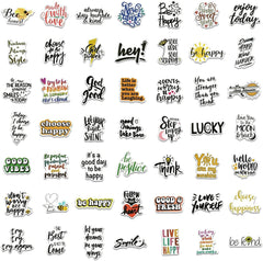 50 PCS Inspirational Quote Stickers for Teens and Adults