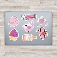 50 PCS Pink VSCO Stickers for Hydroflask