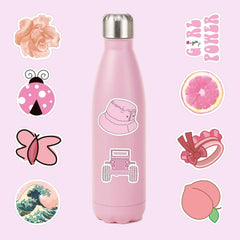 50 PCS Pink VSCO Stickers for Hydroflask