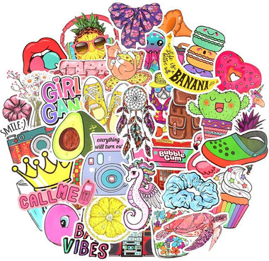 50PCS  VSCO Stickers for Teen Girls Cute Stickers