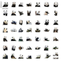 50 PCS Super Cute Panda Emoji Graffiti Luggage Laptop Phone Decorative Stickers