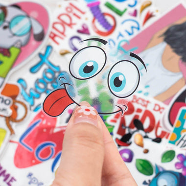 50 PCS Transparent stickers