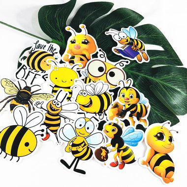 50 Pcs Cartoon Bees to Save the Magical Environmental Protection Science Stickers