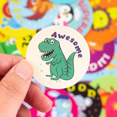 50 Pcs Cute Animal Reward Stickers Waterproof Graffiti Stickers for Kids
