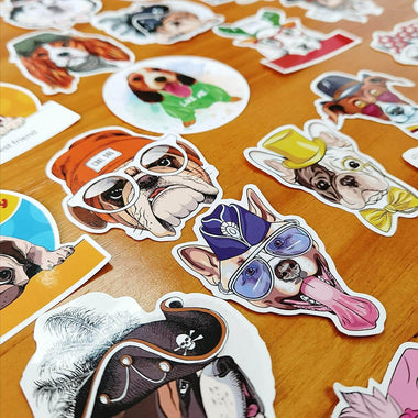 50 PCS Cute Pet Dog Theme Stickers