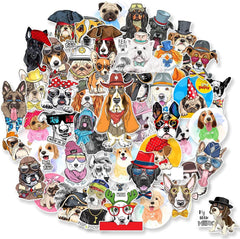 50 PCS Cute Pet Dog Theme Stickers