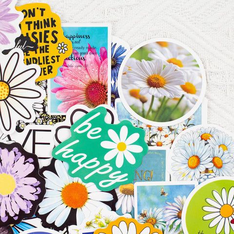 50 Pcs Daisy VSCO Graffiti Stickers Waterproof Decals for Laptop Luggage