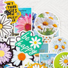 50 Pcs Daisy VSCO Graffiti Stickers Waterproof Decals for Laptop Luggage