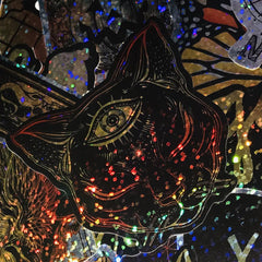 50 Pcs Fashional Gold Sparkle Stickers DIY Graffiti Decals for Laptop Guitar