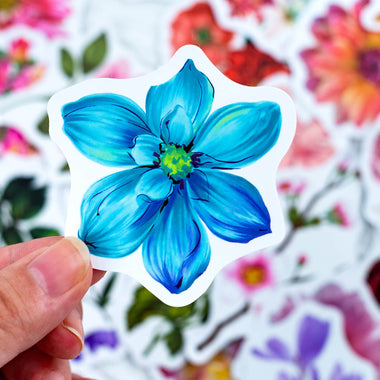 50 Pcs Flower Graffiti Stickers Shear Thin Mug Trolley Case Notebook Cane Waterproof Stickers