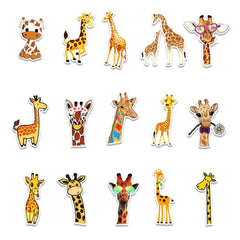 50 Pcs Giraffe Stickers Vinyl Decal Waterproof Stickers for Bottle