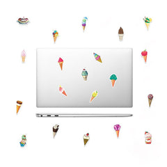 50 Pcs Ice Cream Colorful VSCO Waterproof  Aesthetic Stickers