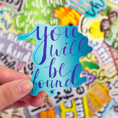 50 Pcs Inspirational Literary Graffiti Stickers Waterproof Luggage Notebook Scooter Mug Stickers