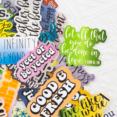 50 Pcs Inspirational Literary Graffiti Stickers Waterproof Luggage Notebook Scooter Mug Stickers