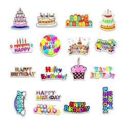 50 Pcs Lovely Happy Birthday Theme Waterproof Stickers for Children