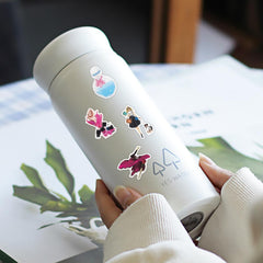 50 Pcs Makeup Stickers Graffiti Vinyl Laptop Stickers for Girls Teens Adults