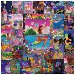 50 Pcs Personalized Art Graffiti Stickers PVC Decals for Luggage Guitar Car