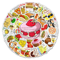 50 Pcs Summer Cool Cranberry Waterproof Cute Aesthetic Stickers