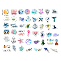 50 Pcs VSCO Aesthetic Waterproof Trendy Stickers for Skateboard