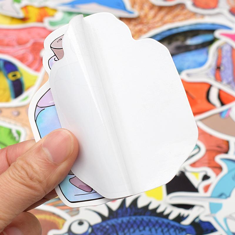 50 Pcs Waterproof Sea Life Stickers Ocean Vinyl Graffiti Decals for Kids