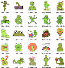 50 PCS Cute Frog Stickers