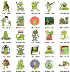 50 PCS Cute Frog Stickers