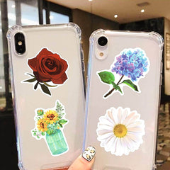 50 PCS Cute Flower Stickers