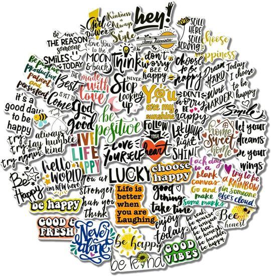50 PCS Inspirational Stickers