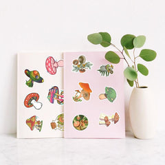 50 PCS Cute Mushroom Stickers