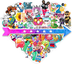 50 PCS Transparent stickers