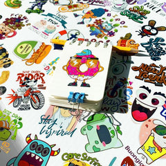 50 PCS Transparent stickers