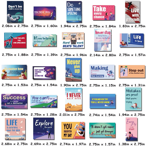 50 PCS Be Brave Series Stickers