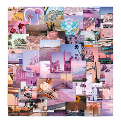 62 Pcs California Cal Scenery Vinyl Waterproof Cute Aesthetic Stickers