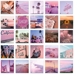 62 Pcs California Cal Scenery Vinyl Waterproof Cute Aesthetic Stickers