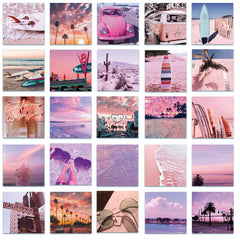 62 Pcs California Cal Scenery Vinyl Waterproof Cute Aesthetic Stickers