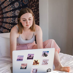 62 Pcs California Cal Scenery Vinyl Waterproof Cute Aesthetic Stickers