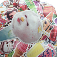72 Pcs VSCO Juice Ice Cream Waterproof Stickers for Phone Laptop Notebook