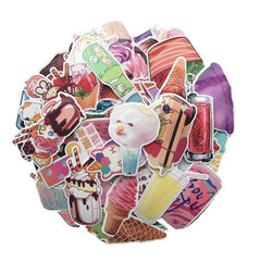 72 Pcs VSCO Juice Ice Cream Waterproof Stickers for Phone Laptop Notebook