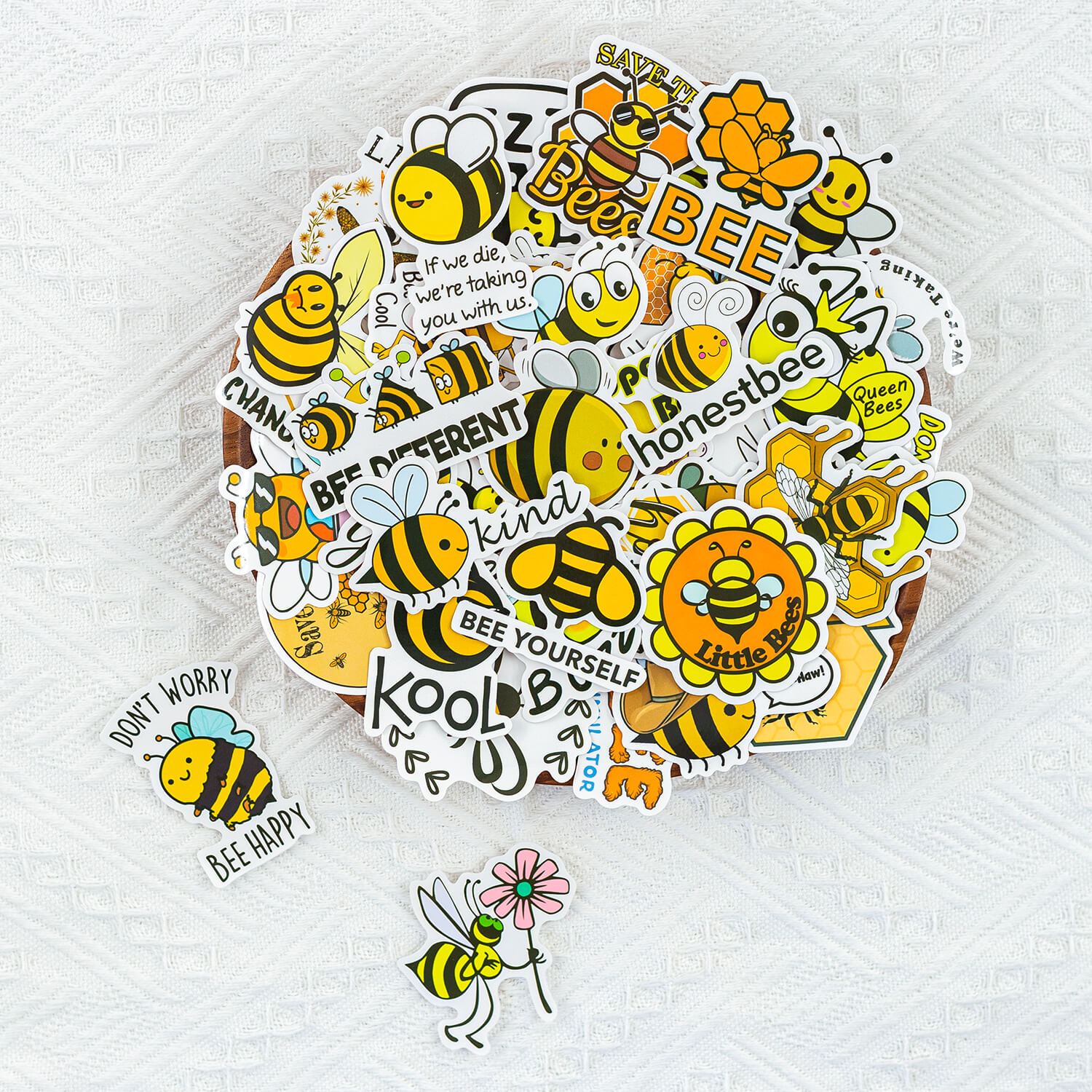 50 PCS Bee Inspirational Stickers