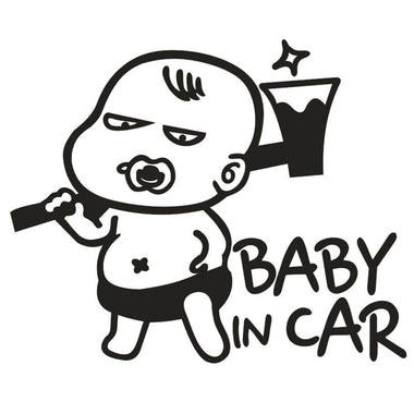 Baby In Car Stickerf or Cars Windows Baby Safety Car Signs (2 PCS)