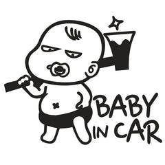 Baby In Car Stickerf or Cars Windows Baby Safety Car Signs (2 PCS)