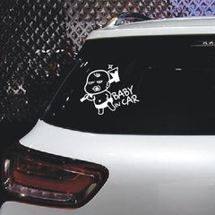 Baby In Car Stickerf or Cars Windows Baby Safety Car Signs (2 PCS)