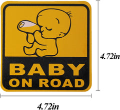 Baby On Board Sticker Car - Reflective Safety Sign Waterproof Sticker