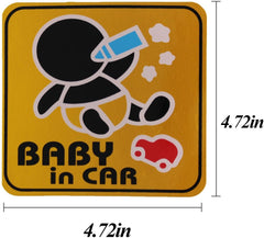 Baby On Board Sticker Car - Reflective Safety Sign Waterproof Sticker