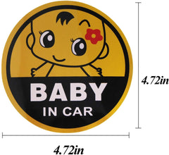 Baby On Board Sticker Car - Reflective Safety Sign Waterproof Sticker